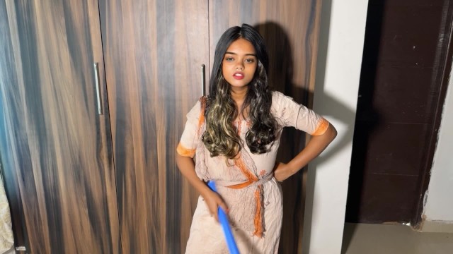 Horny Maid Lets Me Fuck Her Doggystyle for Extra Income with Hindi Audio