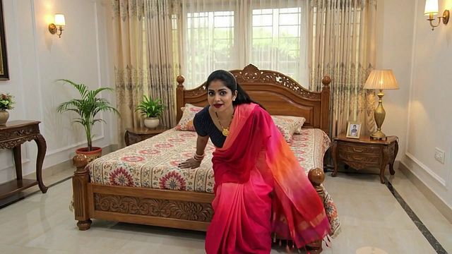 Hot Sexy Bhabhi in Red Saree Gets Wild and Naughty in Steamy New Adult Video